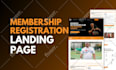 high converting elementor landing pages, clean UI, figma to wordpress rebuild