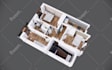 convert 2d to 3d floor plan in 8hrs