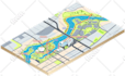 design amazing vector or isometric maps illustration