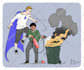 draw character illustration in comic style