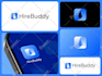 design saas startup, tech business, ai favicon, app icon logo and branding kit