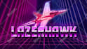 do 80s outrun retro logo styles in synthwave text designs