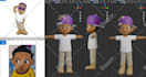 do 3d character model for game or animation
