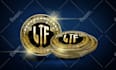 design coin logo, bitcoin, metallic crypto company tokens