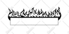 black white vector illustration