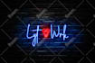 design 3d realistic neon logo creation, neon sign, and neon light