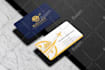 design luxury minimalist business card with gold foil