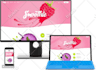 install html template, customize design, add contents