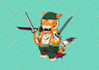 make cute cartoon character for icon or mascot illustration