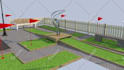 do 3d model  golf course with 9 to 18 holes
