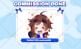 draw custom twitch emotes, chibi emotes, animated emotes, vtuber emotes for you
