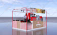 make 3d exhibition stand, stall, booth, kiosk designs render