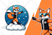 create cartoon mascot logo design with custom character illustration