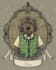 do pet portrait with cute clothes in vintage renaissance