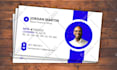 create a business card design in canva