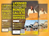 design marketing and promotional real estate digital business flyer with qr code
