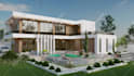 design 3d model exterior and architecture rendering