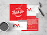 design thank you card or product insert