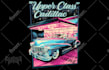 create cool classic car illustration