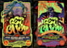 create a dark and powerful metal band poster illustration