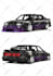 hand drawn a highly detailed custom car illustration