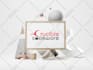 design business card and stationery design with qr code