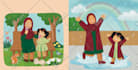 create awesome muslim children book illustration with cover