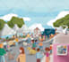 draw one illustration in a children book style