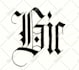 write medieval blackletter, gothic calligraphy
