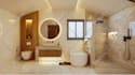 design modern kitchen, bathroom, office space design, 3d rendering, cad drafting