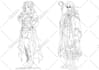 draw 2d sprite, fantasy game art, dnd, and character design