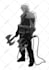 draw original character illustrations in black and white