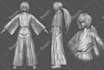 make 3d anime style, manga 3d character model