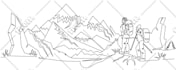 create black and white vector illustrations