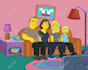 turn your photo into a custom simpson style cartoon portrait