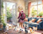 create watercolor illustrations for children book, landscape