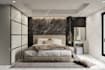 design luxury bedroom interior with photorealistic 3d rendering