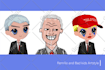 crypto meme art, twitter banner, cartoon character, memecoin