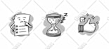 draw black and white funny cartoon illustrations for your book