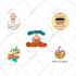 do 3 bakery cupcake restaurant minimalist food logo design