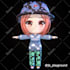 3d model and rig nendoroid anime characters in blender