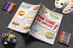 create blank comic book cover design for amazon kdp