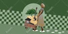 design creative vintage digital collage art