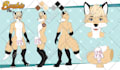 draw your furry ref sheet, fursona reference sheet or oc
