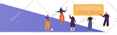 create flat unique vector illustrations for app, web, brand