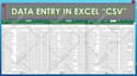 do data entry on excel, vcf, csv, word and pdf