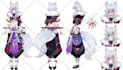 design custom character sheet or reference sheet for your oc, vtuber
