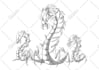draw monster or fantasy creature in sketch illustration