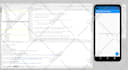 develop front end UI of android ios app in flutter
