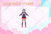 create cute vroid commission design or chibi 3d model rigging for live2d vtuber